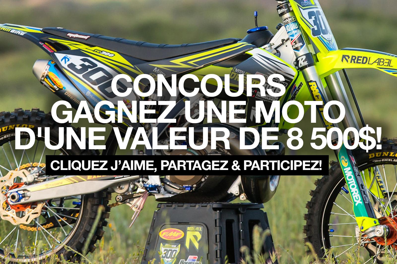 Concours: Gagnez une moto  Husqvarna TC 300 Big Bore 2017 d'une valeur de 8 500$!