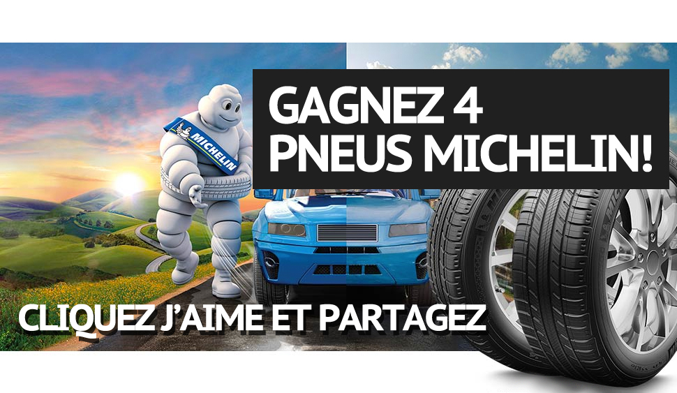 Concours Michelin Canada: Gagnez un ensemble de 4 pneus Michelin!