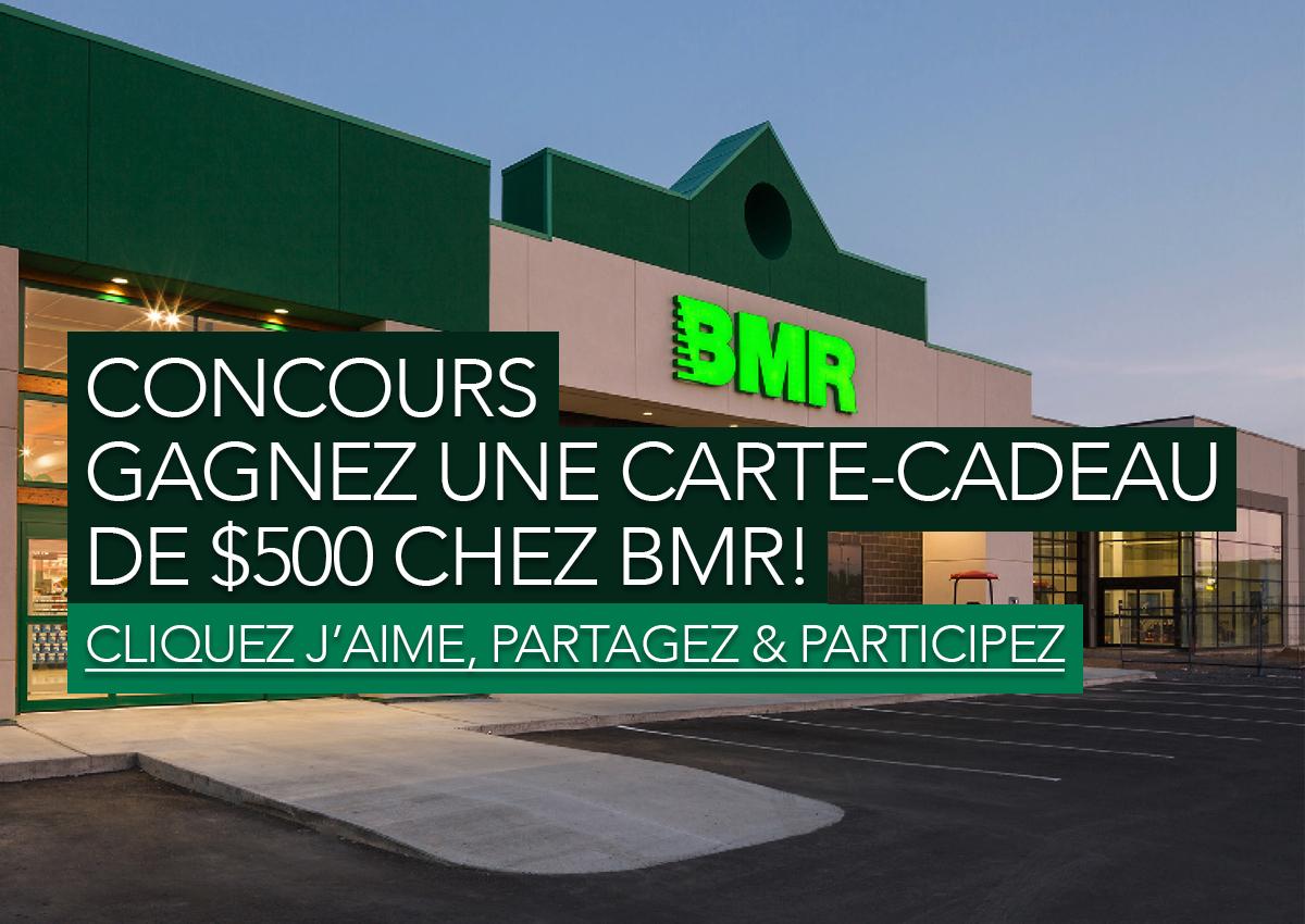 Concours: Gagnez une carte-cadeau de $500 chez BMR!