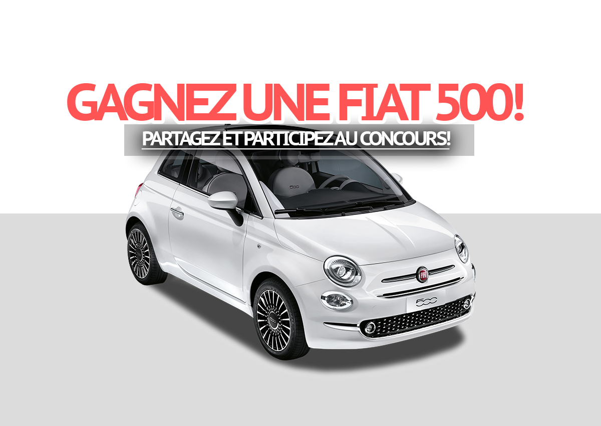 Concours: Gagnez une suberbe mini-voiture FIAT 500!