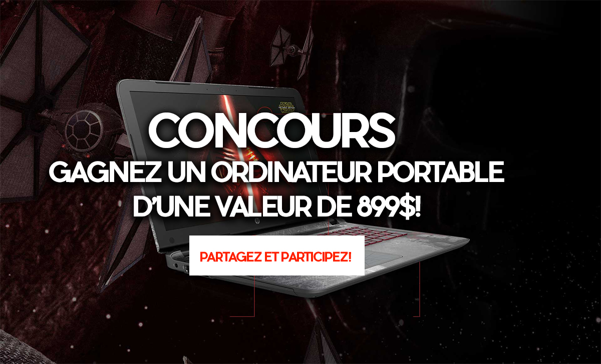 Concours : Gagnez un ordinateur portable d'une valeur de 899$!