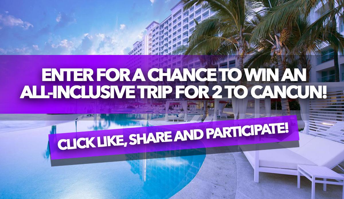Contest: Win a $4,158 all-inclusive trip for 2 to Cancun!