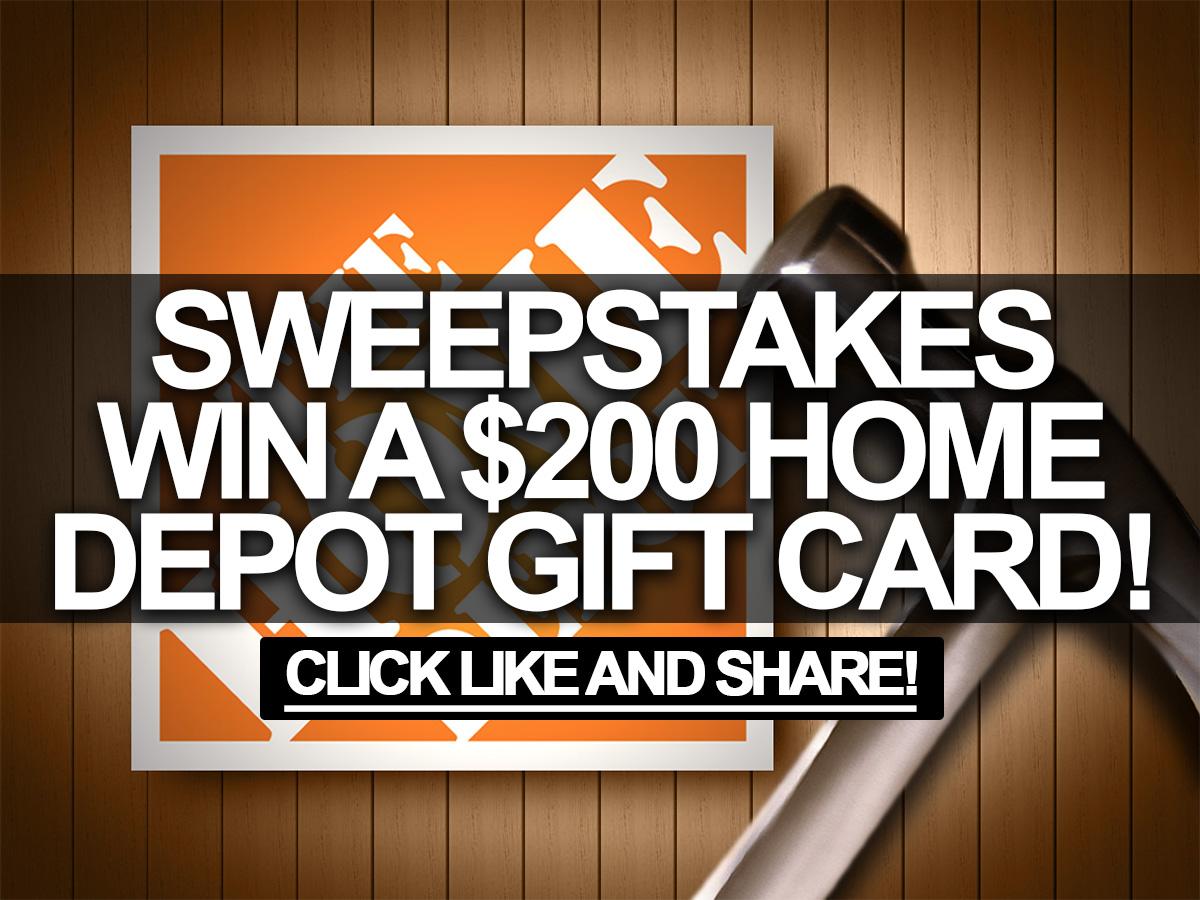 Contest: Win a $200 Home Depot gift card!