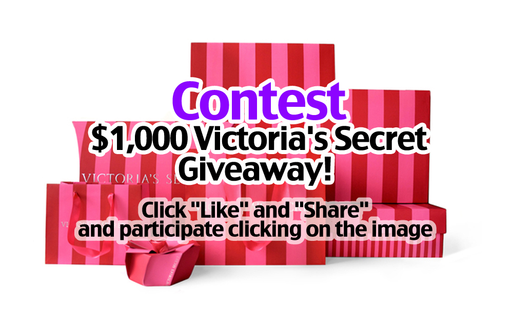 Contest: $1,000 Victoria's Secret Giveaway! -- Like our Page