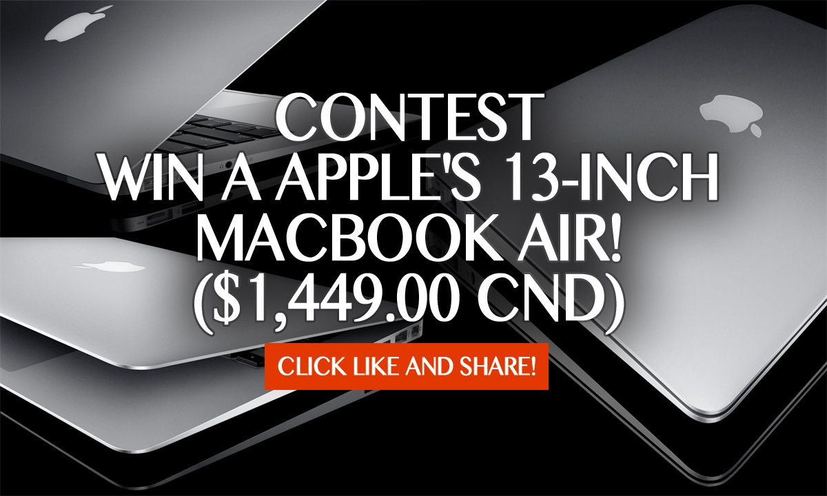 Contest: Win a Apple's 13-inch MacBook Air! ($1,449.00 CND)