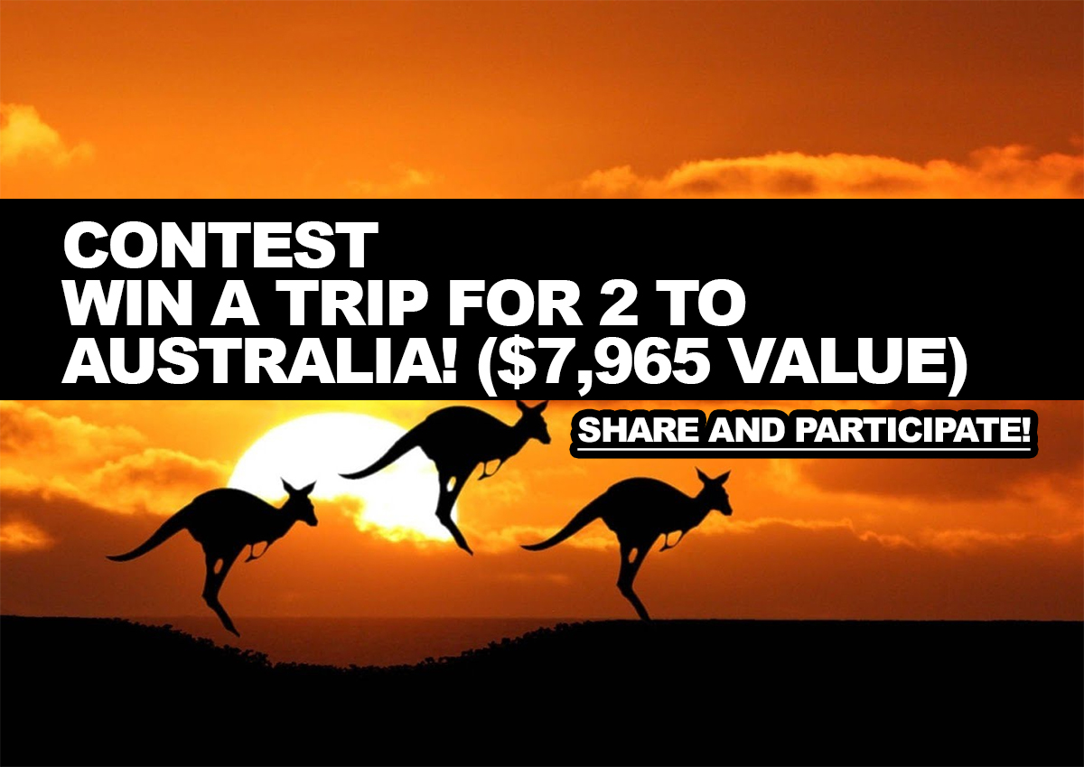 Contest Win a trip for 2 to Australia! (6,025 USD)