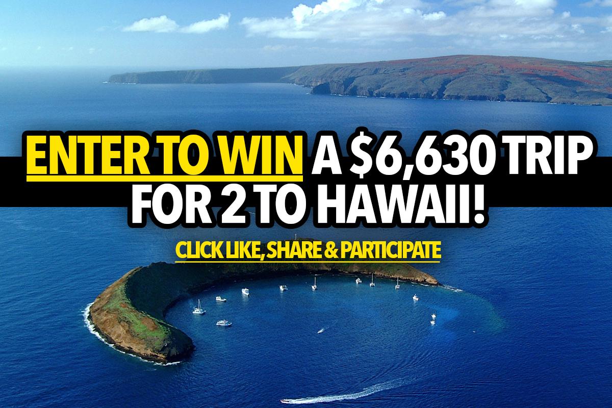 Contest: Enter to win a $6,630 trip for 2 to Hawaii!