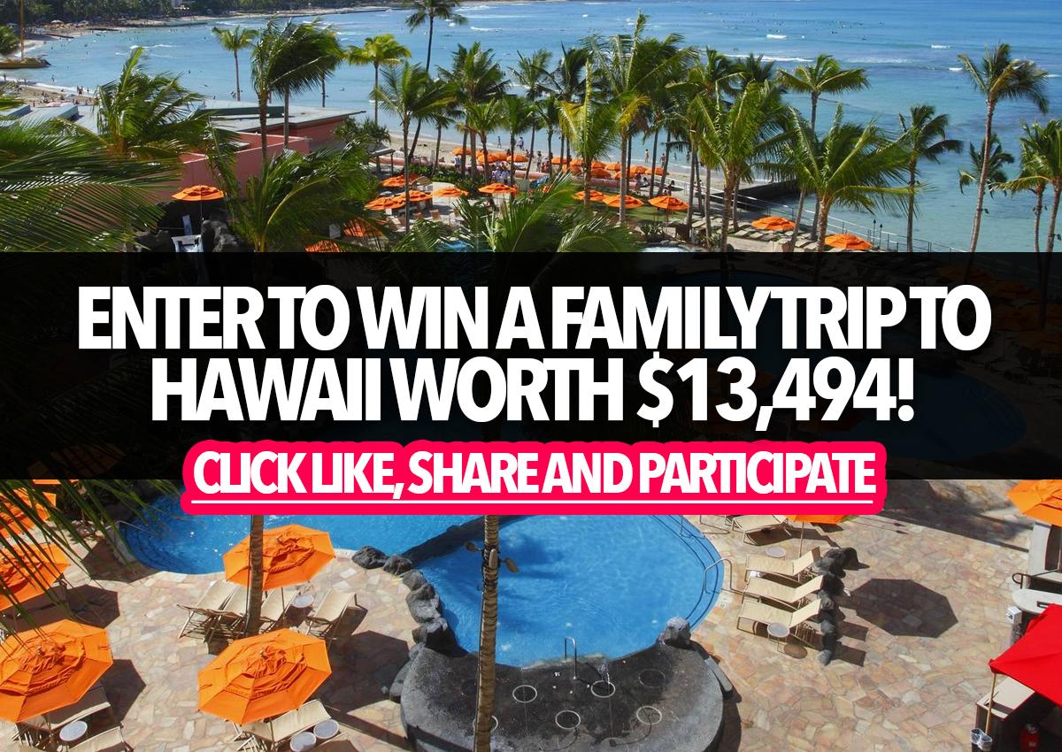 Contest: Enter to WIN a family trip to Honolulu, Hawaii worth $13,494!