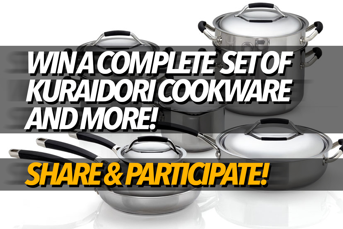 Sweepstakes Win a complete set of Kuraidori cookware and a Holiday