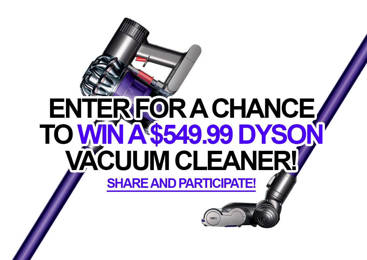 Contest Enter for a chance to win a 549.99 Dyson DC62AN vacuum cleaner!