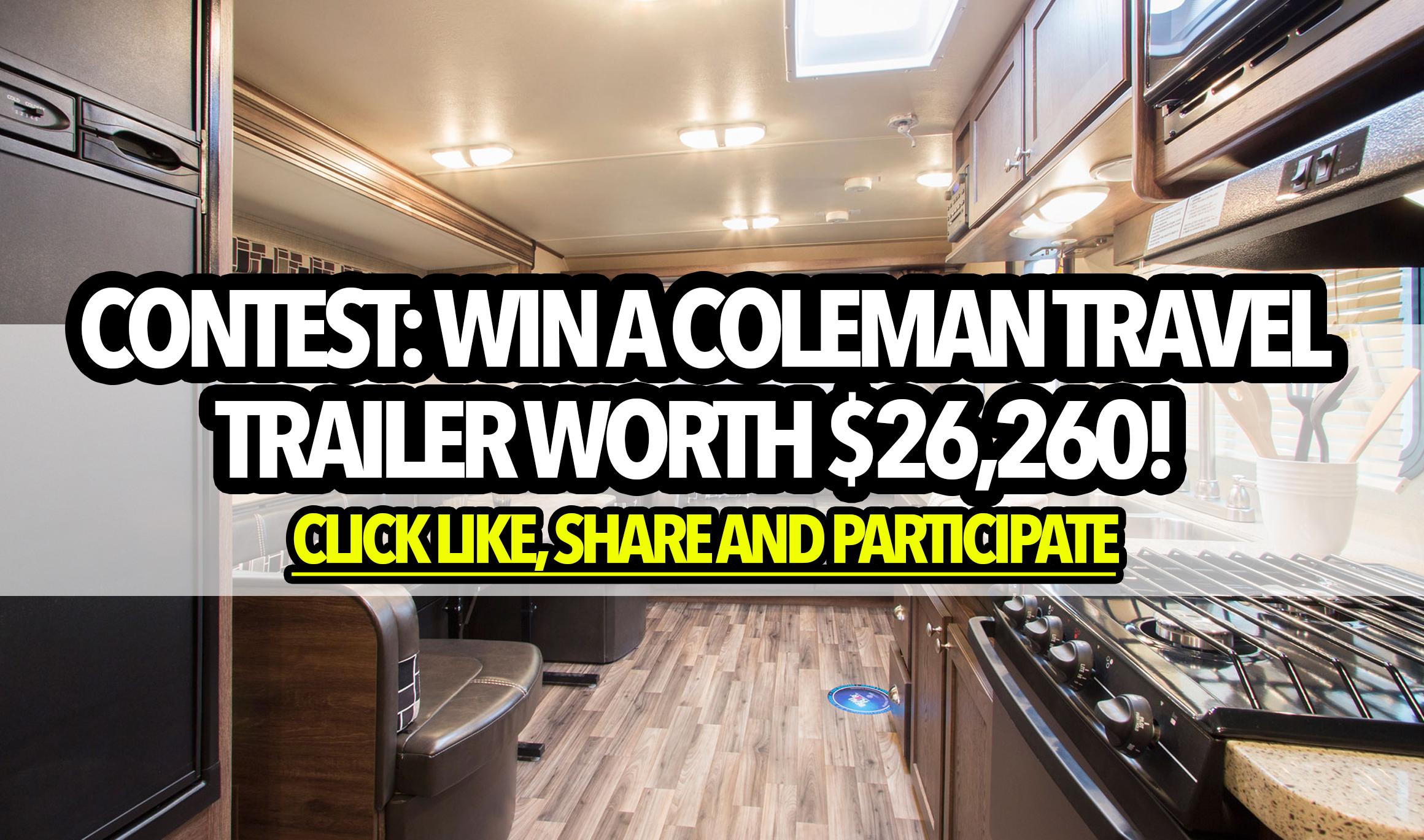 Contest Win a Coleman travel trailer worth 26,260!
